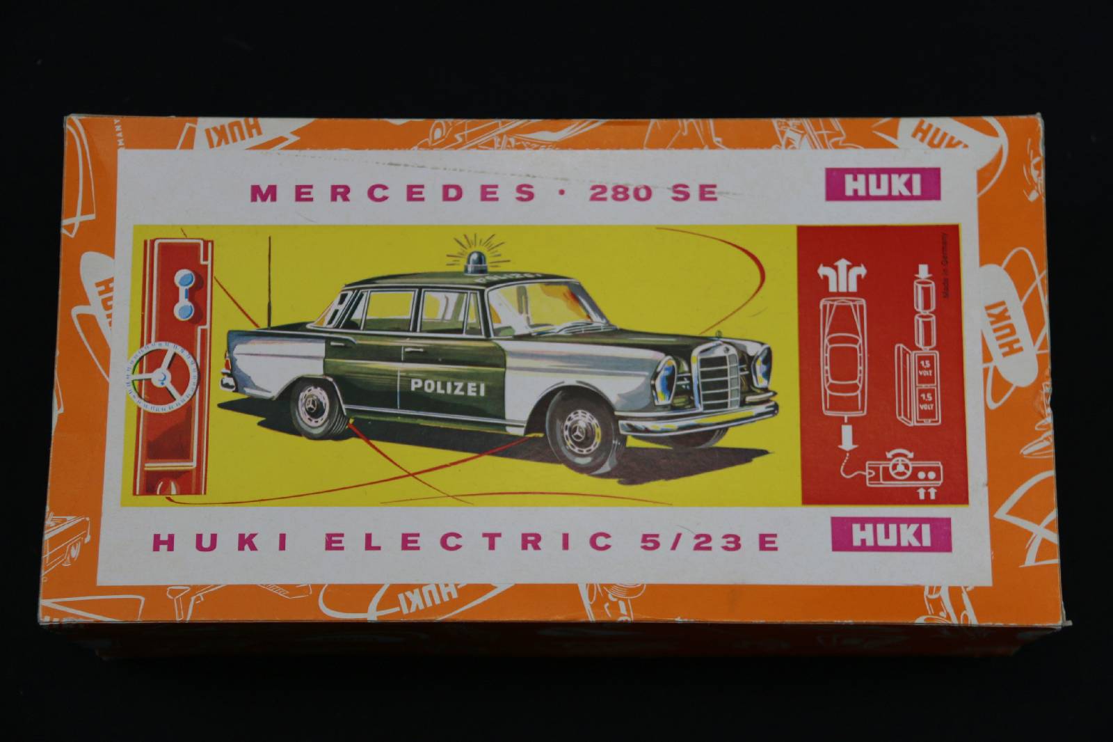 Huki Western Germany Mercedes 280 SE POLIZEI N°5/23/F - Friction 25,5 Cm